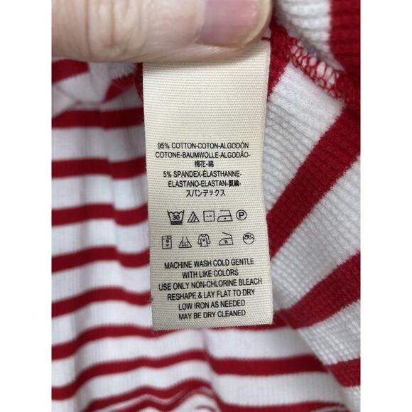 Free People We The Free Cannes Tee Petite Small Cotton Top White/Red Striped - Picture 5 of 8